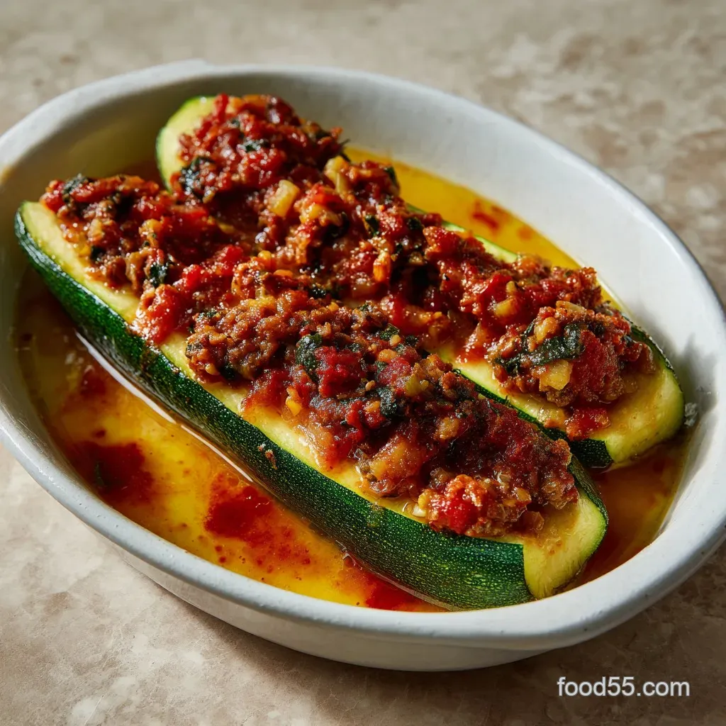 Experience Italian Countryside: Herb-Infused Stuffed Zucchini Recipe